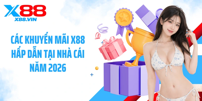 Các khuyến mãi X88 hấp dẫn tại nhà cái năm 2026