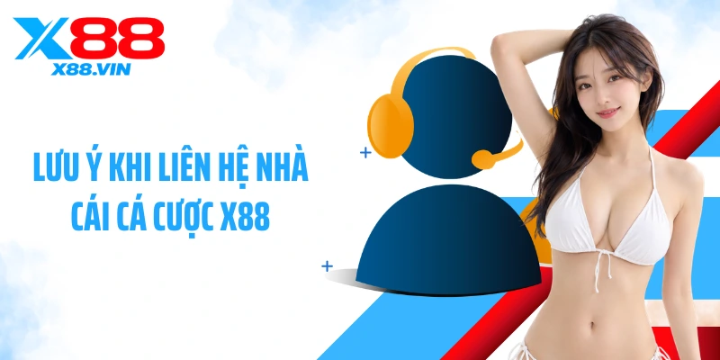 Lưu ý khi liên hệ nhà cái cá cược X88